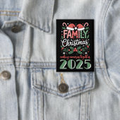 Kerstmis: Familie Kerstmis 2025 Matching Outfit Button (Insitu)