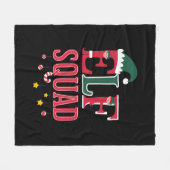 Kerstmis Familie Matching Pyjama's Elf Squad  Fleece Deken (Voorkant (Horizontaal))