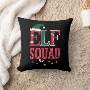 Kerstmis Familie Matching Pyjama's Elf Squad Kussen