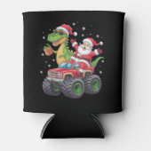 Kerstmis Familie Matching Santa Truck Dinosaurus Blikjeskoeler (Voorkant)