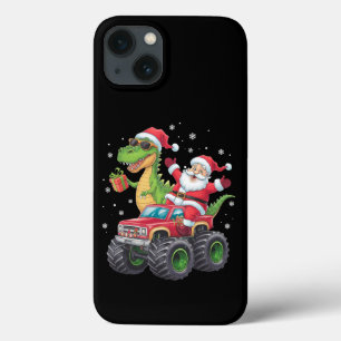 Kerstmis Familie Matching Santa Truck Dinosaurus Case-Mate iPhone Case