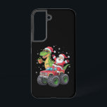 Kerstmis Familie Matching Santa Truck Dinosaurus Samsung Galaxy Hoesje<br><div class="desc">Kerstfamilie Matching Santa Truck Dinosaur Boys</div>