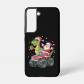 Kerstmis Familie Matching Santa Truck Dinosaurus Samsung Galaxy Hoesje (Achterkant)