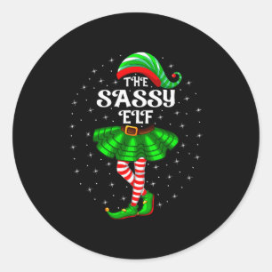 Kerstmis Familie Matching Vrouwen Meisjes Moeder D Ronde Sticker