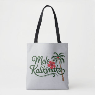 Kerstmis Familie Mele Kalikimaka Hawaï Strand Tote Bag