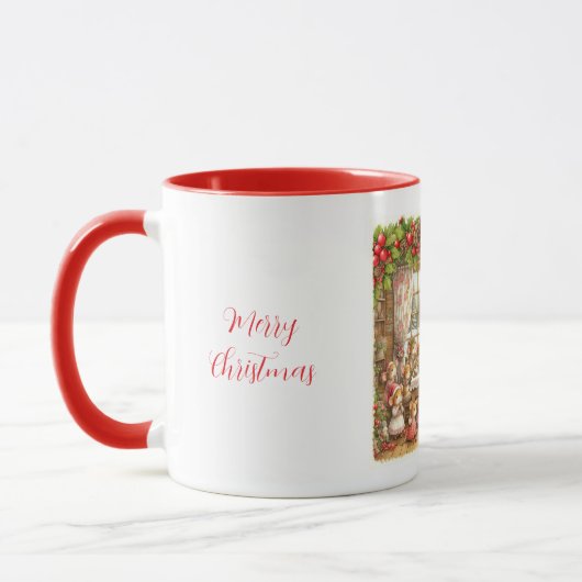 Kerstmis familie muis mok (Links)