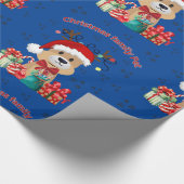 Kerstmis familie Pet Cadeaupapier (Hoek)