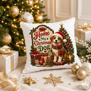 Kerstmis Familie Quote Rood Groen Worp Kussen Deco