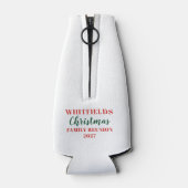 Kerstmis Familie Reünie Jaarlijkse Partij Custom Flesjeskoeler (Achterkant)