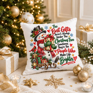 Kerstmis Familie Rood Groen Citaat Worp Kussen Cad