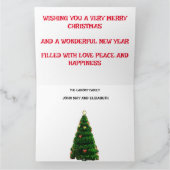 Kerstmis Familie van Pinguïns die Plezier hebben Kaart (Binnen)