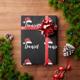 Kerstmis Familie Xmas Persoonlijke Naam  Cadeaupapier