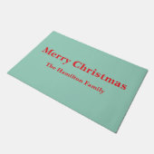 Kerstmis familienaam deurmat (Schuin)