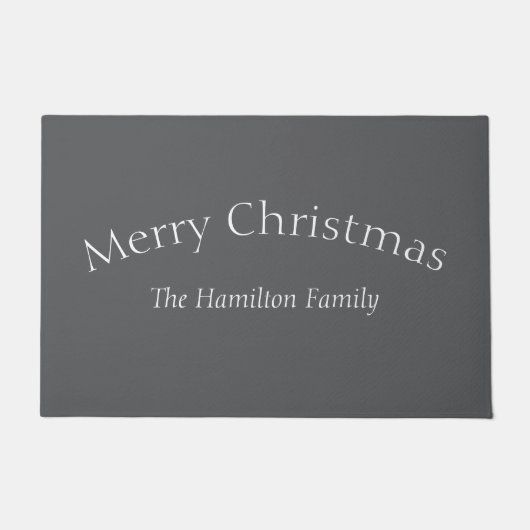 Kerstmis familienaam deurmat (Voorkant)