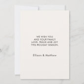 Kerstmis familievakantiefoto kaart (Achterkant)