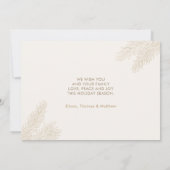 Kerstmis familievakantiefoto kaart (Achterkant)