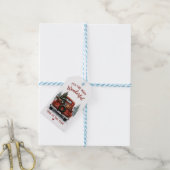 Kerstmis fancy cadeaukaartje cadeaulabel (Met Touw)