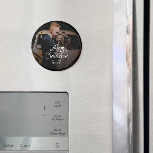 Kerstmis Fantasievol Schrift  Aangepaste foto  Magneet (Insitu (Koelkast))