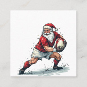 Kerstmis Fantasy Football speelt Kerstman Vierkante Visitekaartje