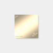 Kerstmis, Faux Gold Snowflakes-op maat Post-it® Notes (Voorkant)