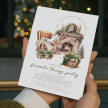 Kerstmis favoriete dingen Party Cosy Open haard