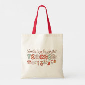 Kerstmis favoriete leraar van de Kerstman Tote Bag (Achterkant)