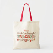 Kerstmis favoriete leraar van de Kerstman Tote Bag (Voorkant)