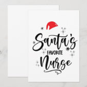 Kerstmis Favoriete Verpleegster Aankondiging (Voorkant / Achterkant)