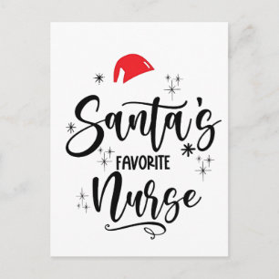 Kerstmis Favoriete Verpleegster Feestdagenkaart