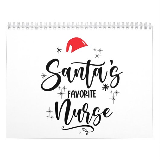 Kerstmis Favoriete Verpleegster Kalender (Hoes)