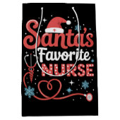 Kerstmis favoriete verpleegster medium cadeauzakje (Voorkant)
