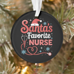 Kerstmis favoriete verpleegster ornament