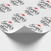 Kerstmis Favoriete Verpleegster van Sinterklaas Cadeaupapier (Hoek)
