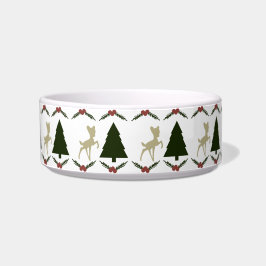 Kerstmis Fawn Pet Bowl Voerbakje
