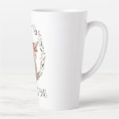 Kerstmis Fawn Wreate  Latte Mok (Rechts)