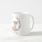 Kerstmis Fawn Wreath Koffiemok (Voorkant rechts)