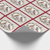 Kerstmis, feestdag, aangepaste foto cadeaupapier (Hoek)