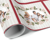 Kerstmis, feestdag, aangepaste foto cadeaupapier (Rol Hoek)