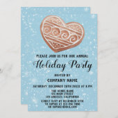 Kerstmis: feestdag blauw sneeuw kaart (Voorkant / Achterkant)