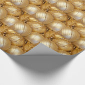 Kerstmis, feestdag, goud en mousserende glitter cadeaupapier (Hoek)