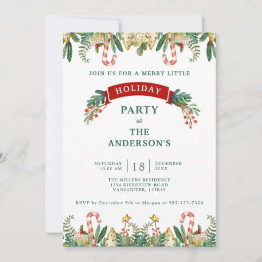 Kerstmis, feestdag, Griekenland en koekjes Kaart (Voorkant)