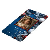 Kerstmis, feestdag, ik hou van je oma magneet (Linkerzijde)