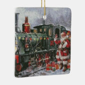 Kerstmis feestdag met kerstcadeaus voor kerstcade keramisch ornament (Rechts)