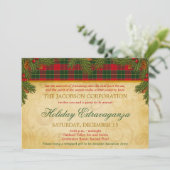 Kerstmis: feestdag met pantserfeest kaart (Staand voorkant)