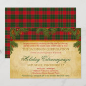 Kerstmis: feestdag met pantserfeest kaart (Voorkant / Achterkant)