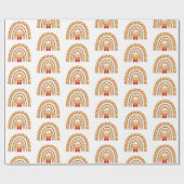 Kerstmis feestdag ontbijtkoek regenboog cadeaupapier (Vlak)