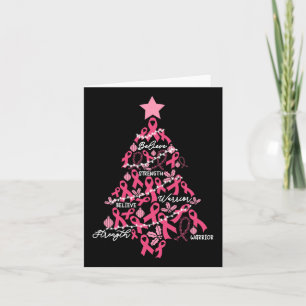 Kerstmis: feestdag roze lintlintgevecht kaart
