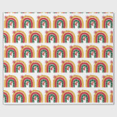 Kerstmis feestdag vun regenboogcadeau cadeaupapier (Vlak)