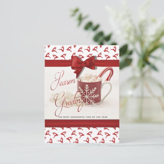 Kerstmis Feestdagen, Beste tijd van het Jaar Feestdagenkaart (Staand voorkant)