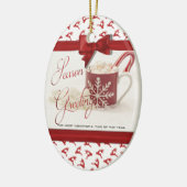 Kerstmis Feestdagen, Beste tijd van het Jaar Keramisch Ornament (Links)